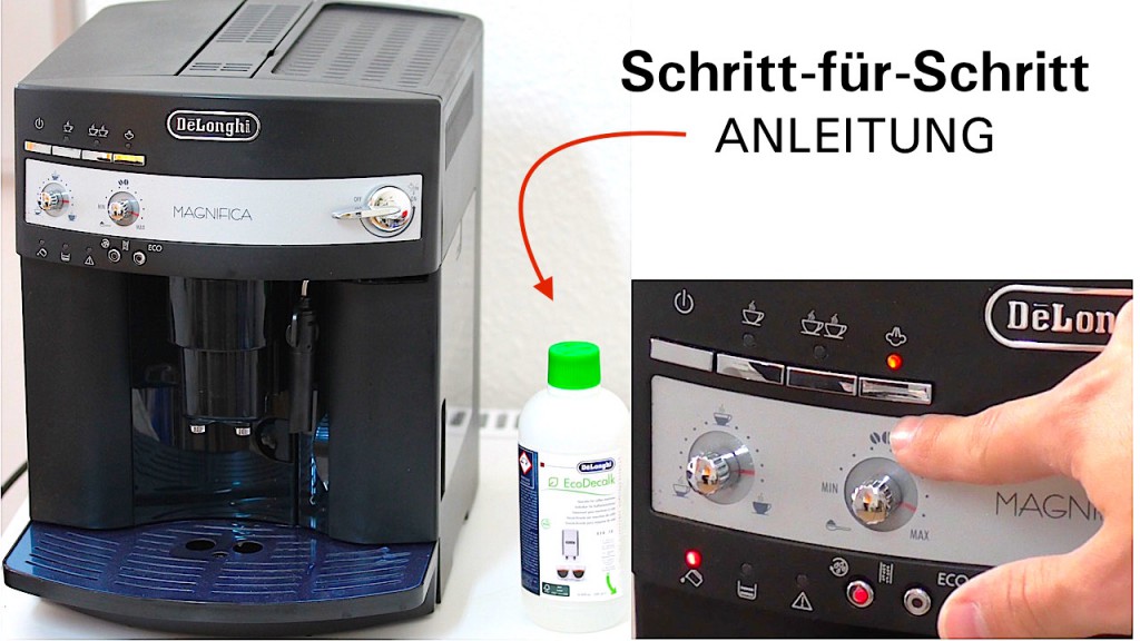 DeLonghi Magnifica ESAM 3000.B Entkalken | Anleitung - Kaffeevollautomaten-Guide