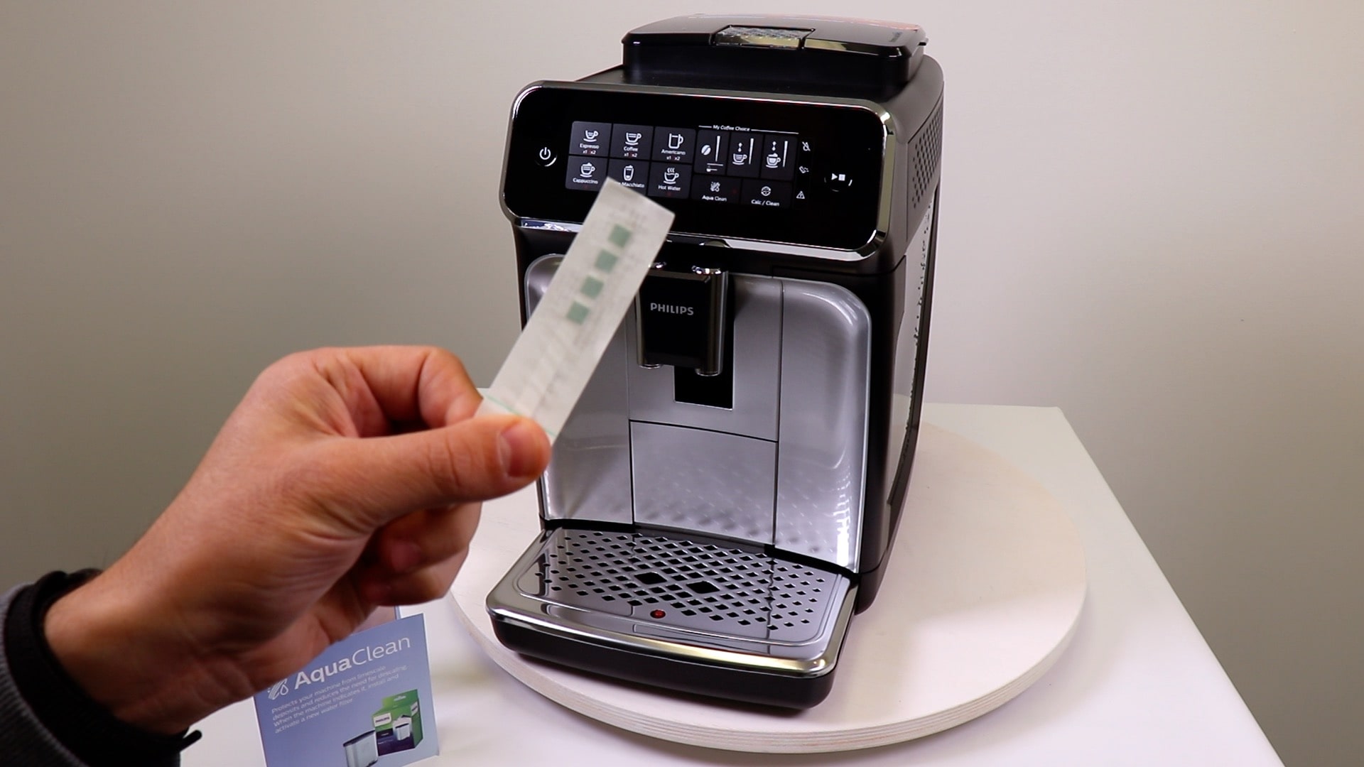 Philips Kaffeevollautomat Viel Wasser In Auffangschale Philips LatteGo 3200 series (Typ EP3246) AquaClean Filter aktivieren
